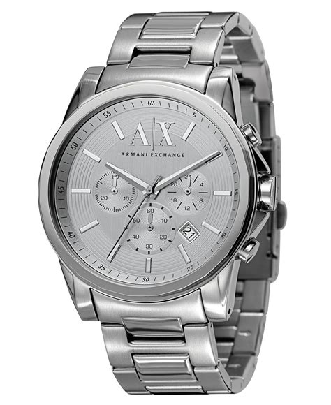 macy's armani exchange men's watches